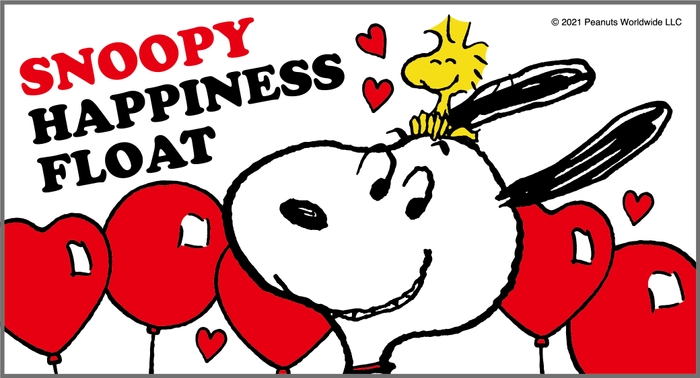 『SNOOPY HAPPINESS FLOAT 2021』フロント看板ロゴ