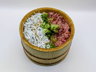 静岡しらすとねぎとろセット