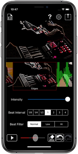 『Beat Sync Maker』 操作画面イメージ