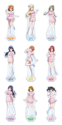 ビッグアクリルスタンド(μ's girly pink) (全9種) 各1,540円(税込)