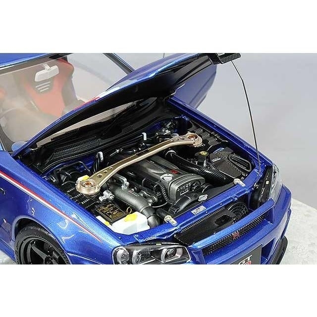 モーターヘリックス 1/18スケール M83428 Nissan スカイライン GT-R (BNR34) NISMO CUSTOMIZED ベイサイドブルー