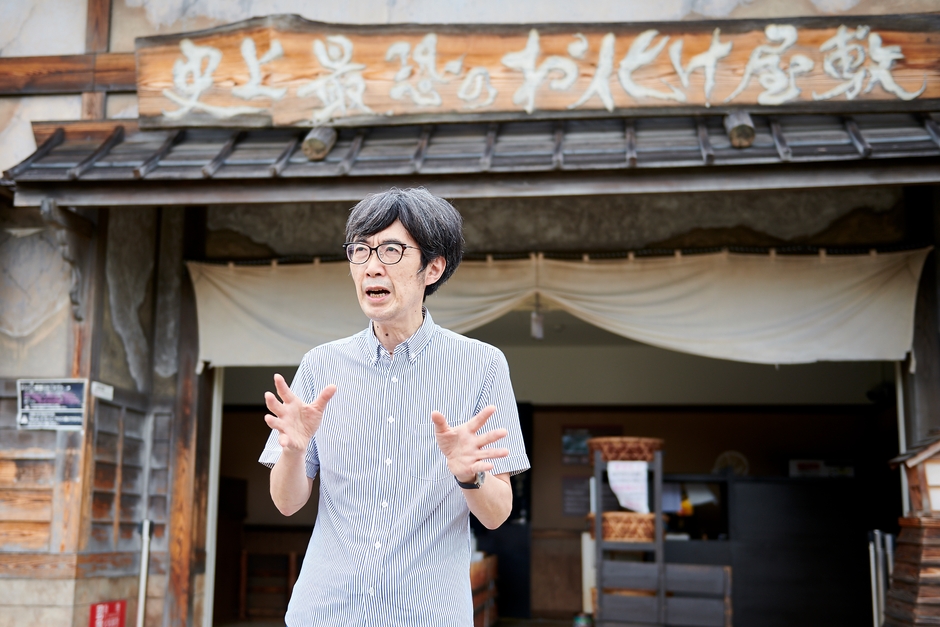 お化け屋敷プロデューサー　五味弘文　映画村にて