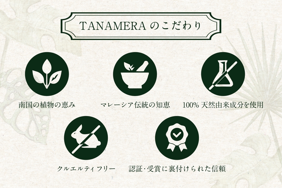 TANAMERAのこだわり