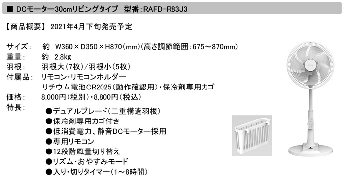 RAFD-R83J3_商品概要