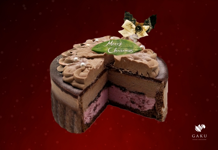 GAKUクリスマスアイスケーキ断面