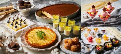 スイーツ集合・苺のカクテルパフェ・豆花