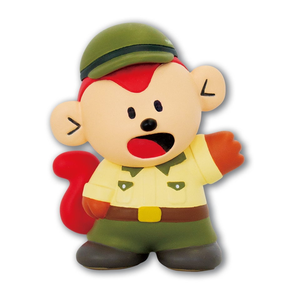 たべっ子どうぶつ天王寺動物園コラボフィギュア「さる」 (C)ギンビス