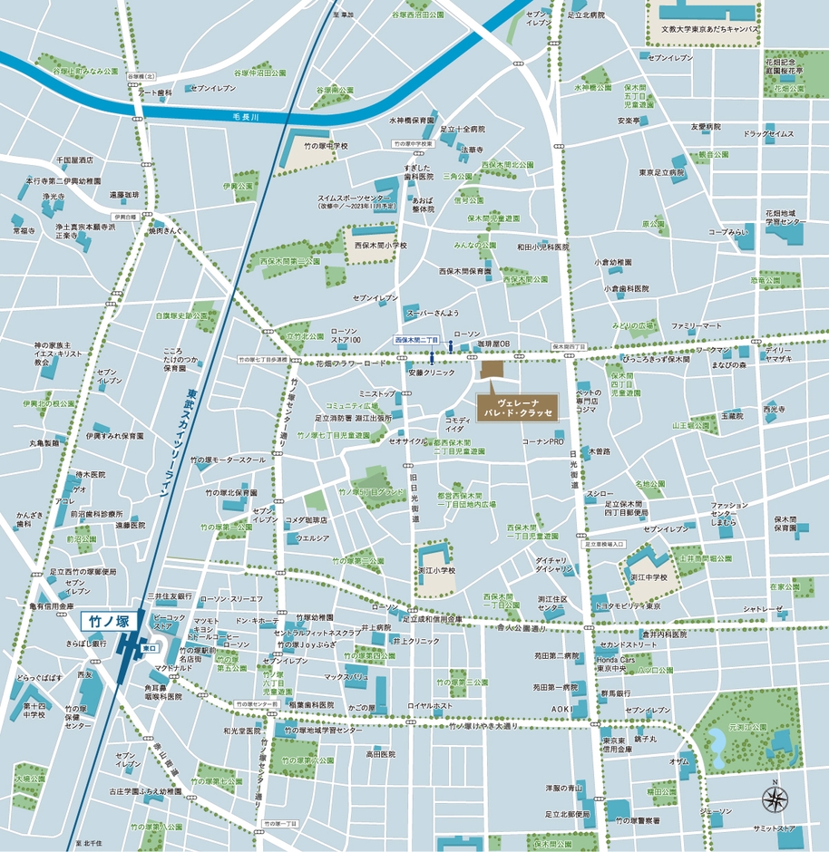 ヴェレーナ パレ・ド・クラッセ　現地案内図