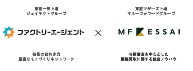 ファクトリーエージェント、マネーフォワードグループのMF KESSAIと提携 製造業の資金繰り問題を解決する 「スピード入金」「資金調達あんしんサポート」を提供開始！