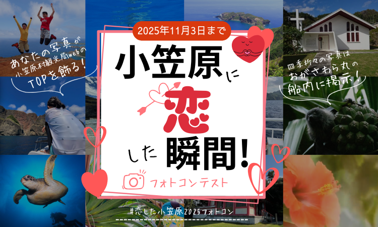 小笠原村観光局主催【#恋した小笠原2025フォトコン】開催中！