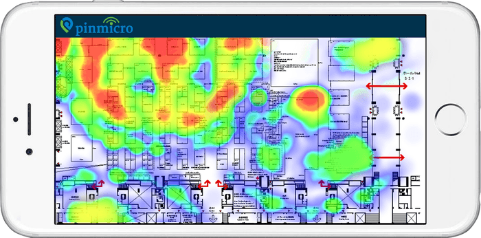 会場のリアルタイムヒートマップ