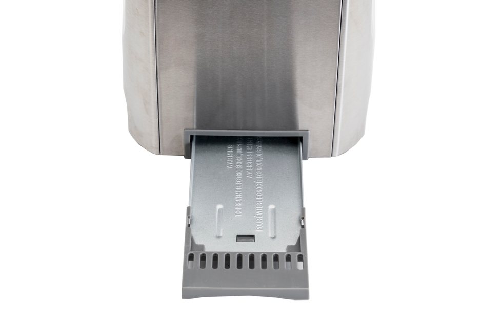 スライド式パンくずトレイ