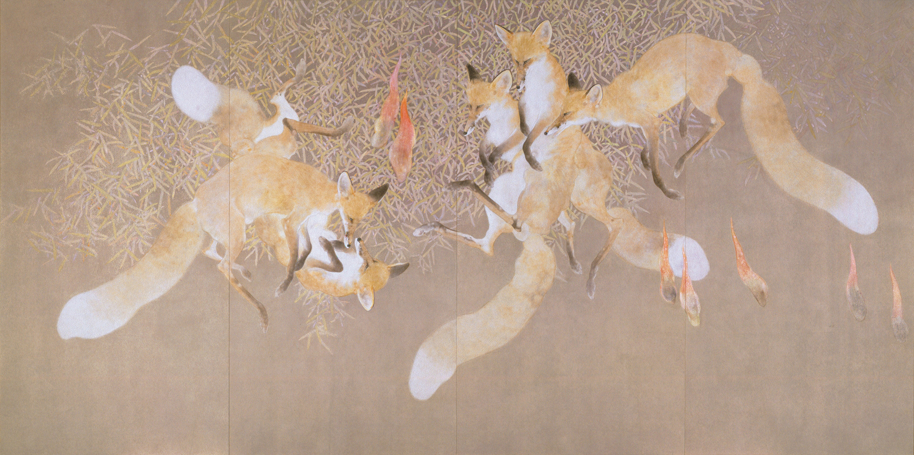竹内浩一《戯画游》平成13年(2001) 郷さくら美術館蔵