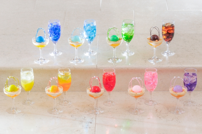 グレープフルーツとバニラムースパフェ(オプション)&マイカラーファーストドリンクイメージ