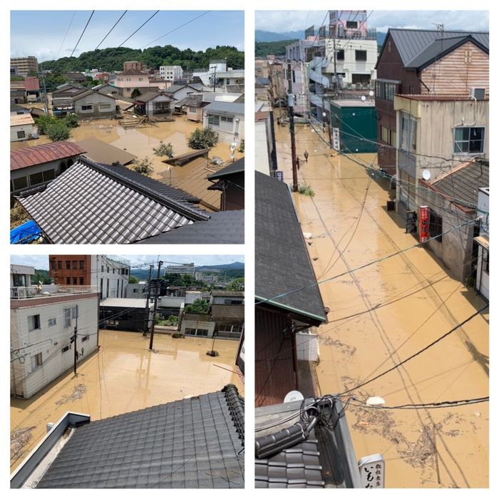 水害当日 避難したご近所さん宅より