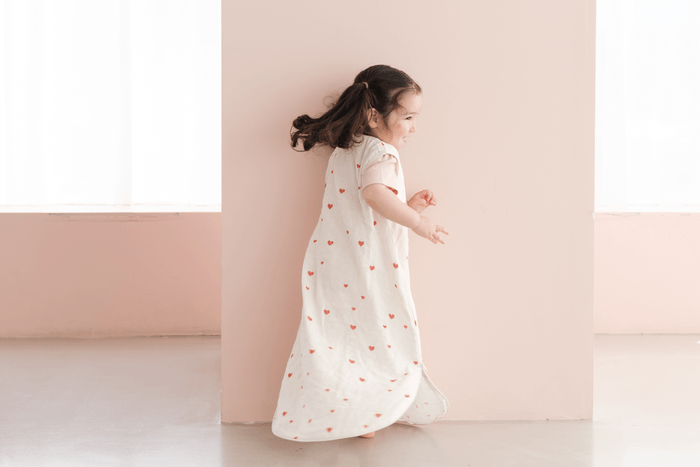 可愛いハート柄にキッズも思わず踊りたくなる