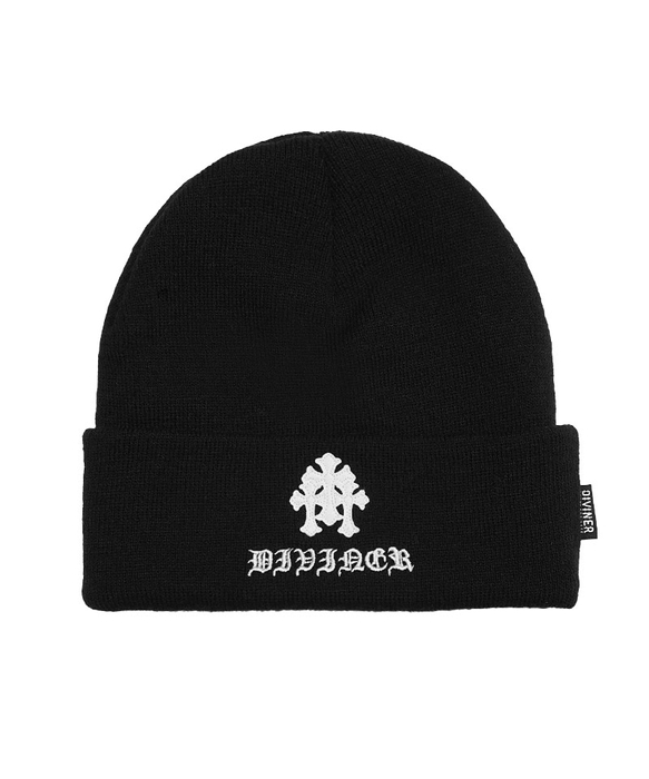 【BlackLetter】Triple Cross Knit Cap