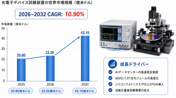 世界の光電子デバイス試験装置メーカー動向：売上、販売量、価格推移分析2026-2032