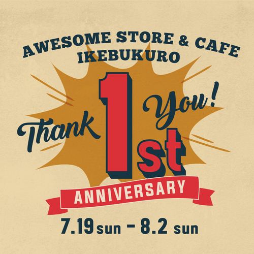 「AWESOME STORE & CAFE IKEBUKURO」1周年記念ビジュアル