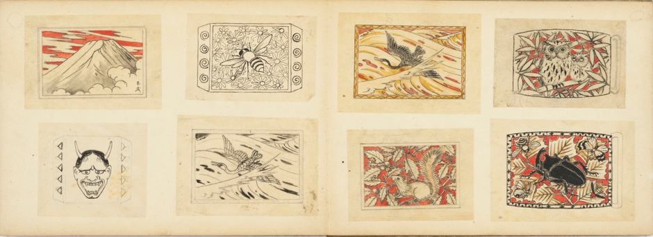 Photo.18 バックル図案帳　個人蔵