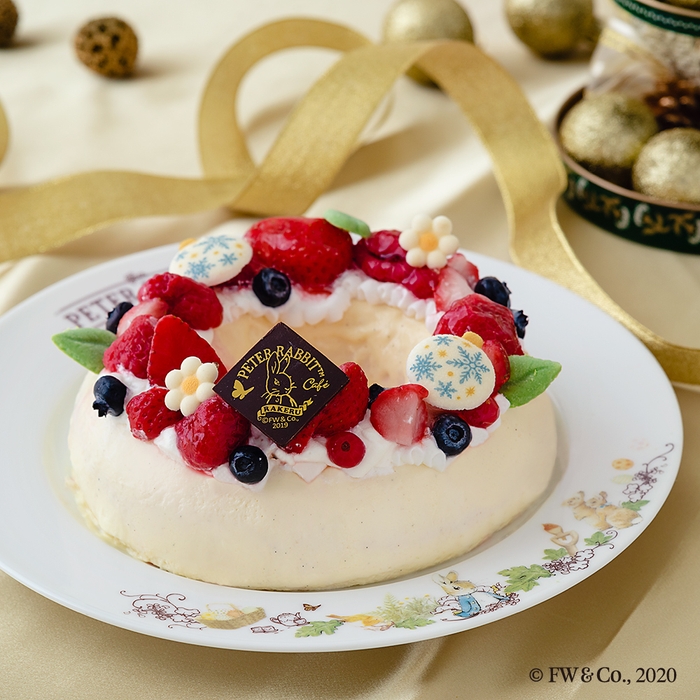 ピーターラビット(TM)のクリスマスケーキ