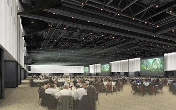 国内最大規模となる大型多目的ホール(6,300平米)