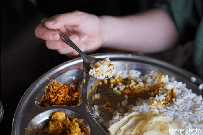 インドカレー食スタイルイメージ