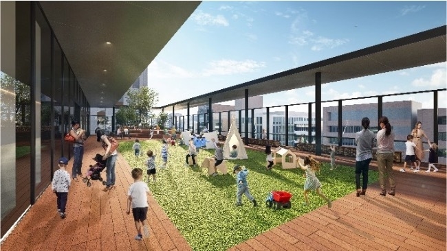 6階オープンスペース「かみはちこうえん」