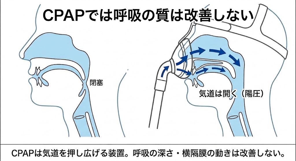睡眠時無呼吸症候群対策のCPAPはベストな選択肢とは言えない━━CPAPでは"呼吸の質は改善しない”