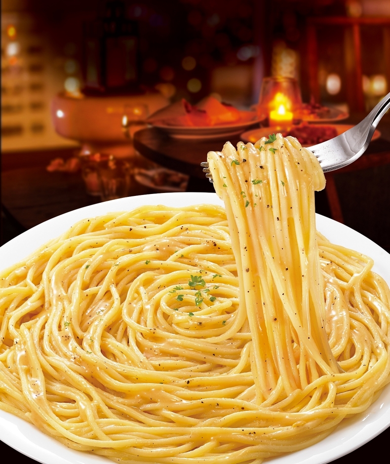 クイックパスタ　カルボナーラ風画像