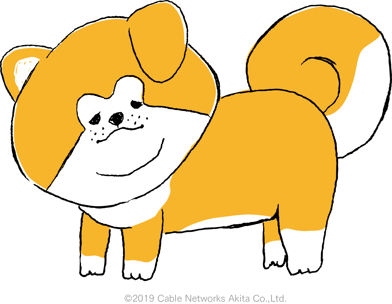 「秋田犬 たれみみだいちゃん」　実在する秋田犬が主人公のゆるいアニメを毎週配信中！