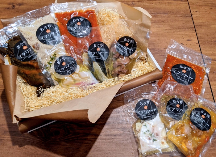 親しい人への贈り物にも喜ばれるお店で人気のパスタソースとおつまみを盛り合わせた「Tutti(トゥッティ)」(税込4,800円~)