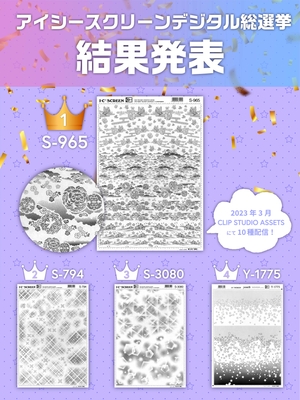 アイシースクリーンデジタル総選挙_1位~4位