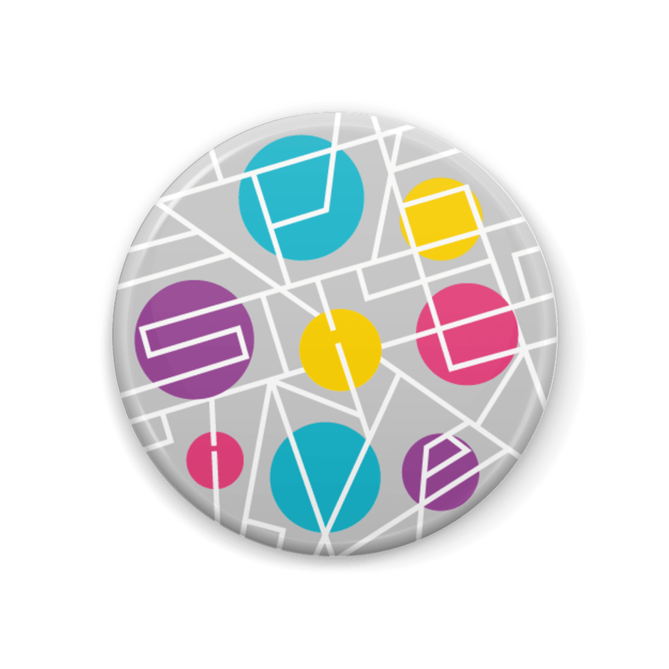 ひらめき缶バッジ／前向きなあなたに