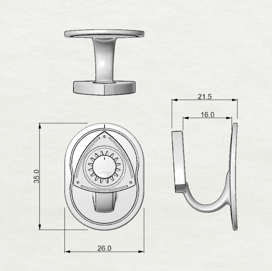マスクフック寸法