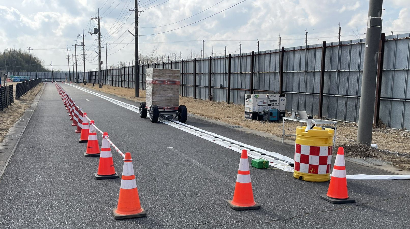 成田国際空港内の実証実験区画