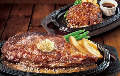 “溶岩焼”熟成リブロースステーキ&“手ごね”プレミアムハンバーグ