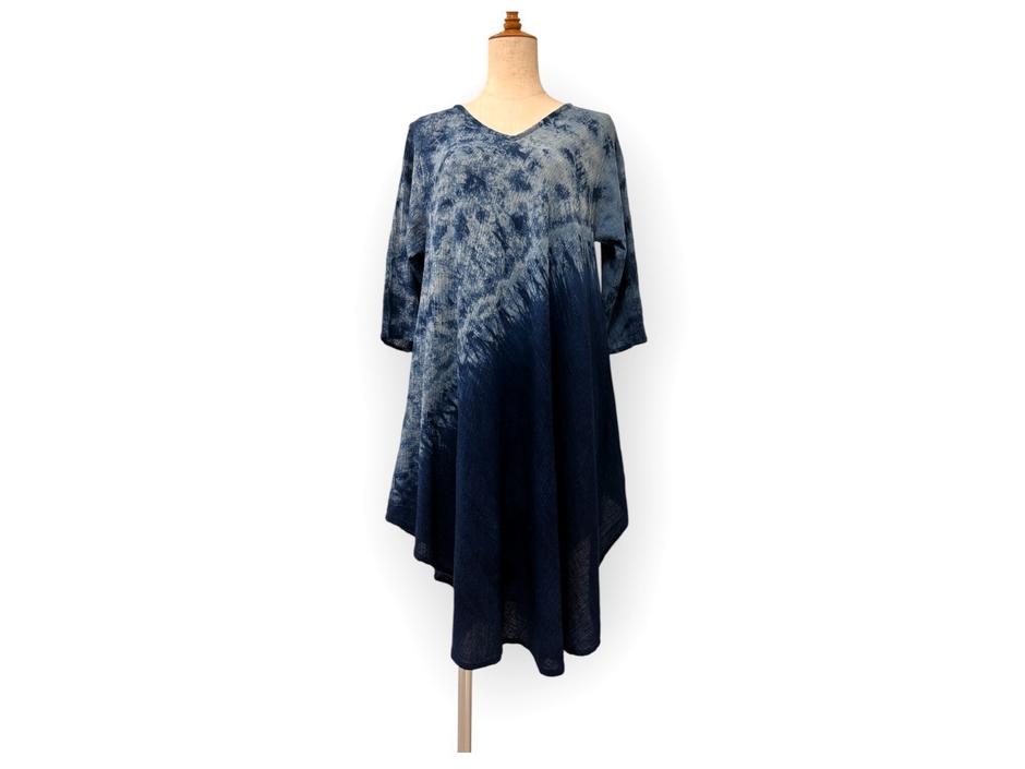 藍染めワンピース