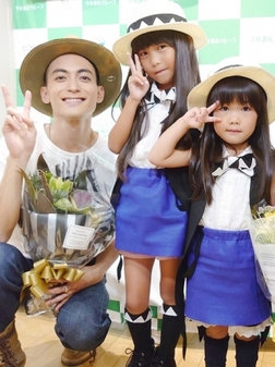 スタベちゃんのかわいい衣装を着た小さな女の子たちがイベントに来てくれました!!