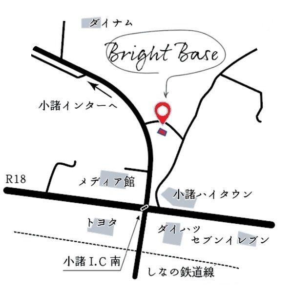 シェアプレイス小諸ブライトベースの地図