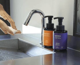 心地よいAROMAの香りが広がる