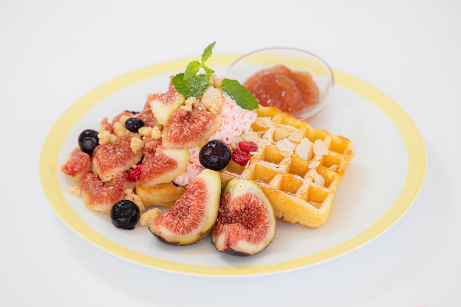 ▲ハニーいちじくワッフル