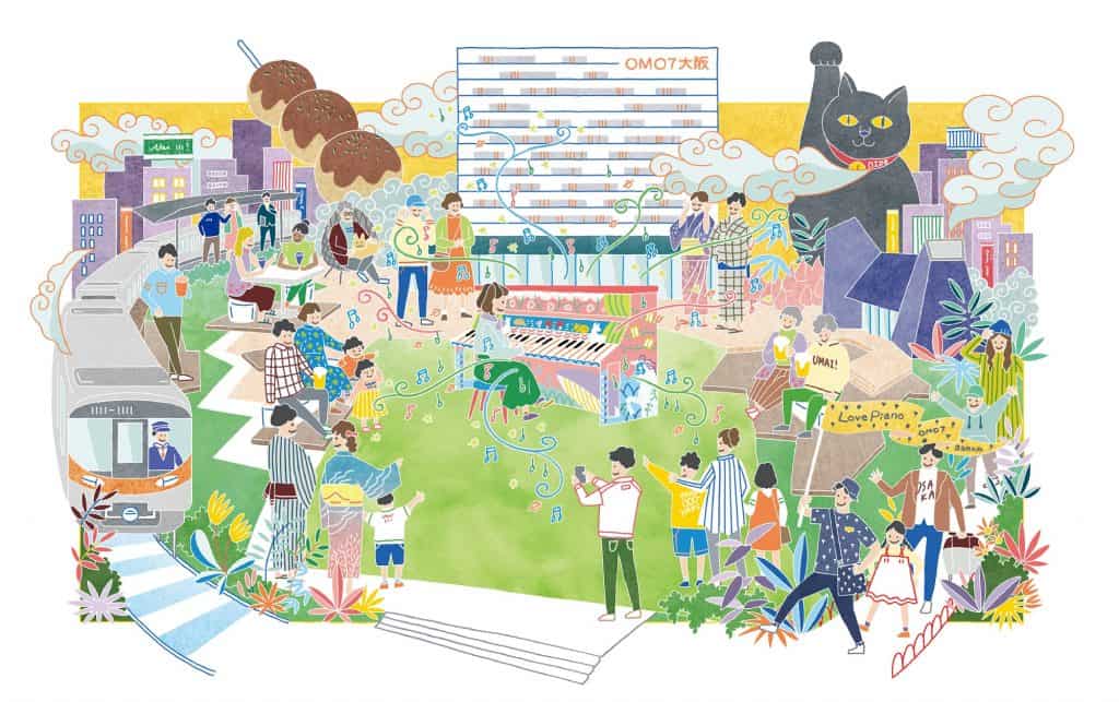 【OMO7大阪】北海道から大阪へ!星野リゾートの施設7か所を巡る「旅するLovePiano」を2か所目 OMO7大阪に設置|期間:2022年10月1日~31日