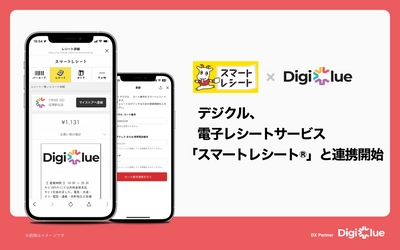 デジクル、電子レシートサービス「スマートレシート®」と連携開始