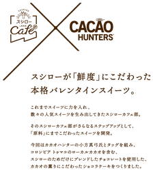 “原料”からレシピ開発まで スシロー史上最もこだわり抜いた “極上のスイーツ”が完成！ 『カカオ香る至福のガトーショコラ』280円（＋税）