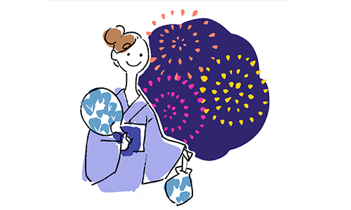 夏には自分で、浴衣デビュー!