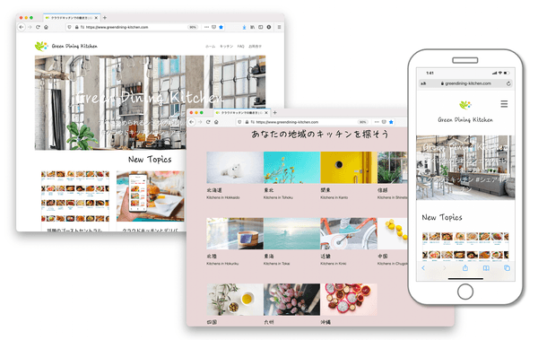 Green Dining Kitchen