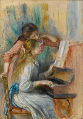 オーギュスト・ルノワール《ピアノを弾く少女たち》1892年頃、油彩・カンヴァス、116×81cm Photo (C) RMN-Grand Palais (musee de l'Orangerie) / Franck Raux / distributed by AMF