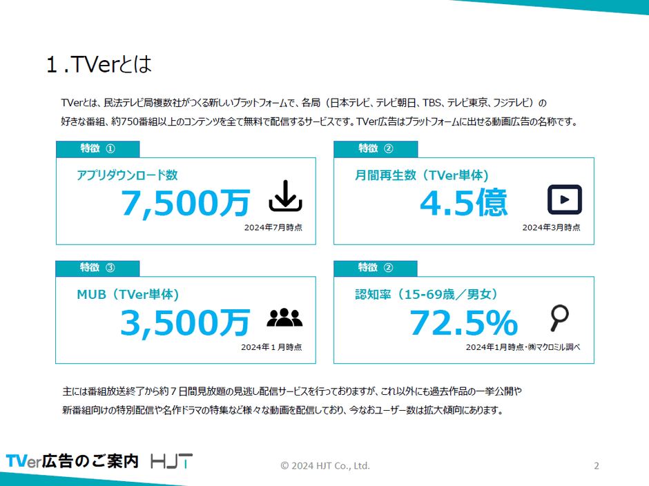 多くのユーザーが利用するTVer