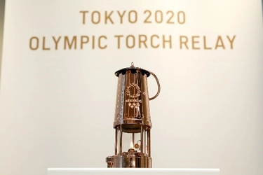 福山に希望の光が灯る　東京2020オリンピック聖火展示